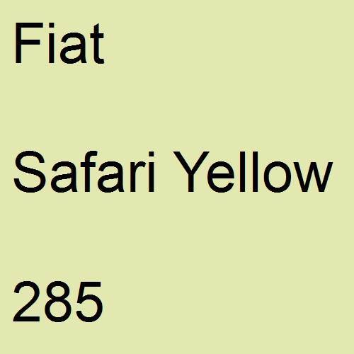 Fiat, Safari Yellow, 285.